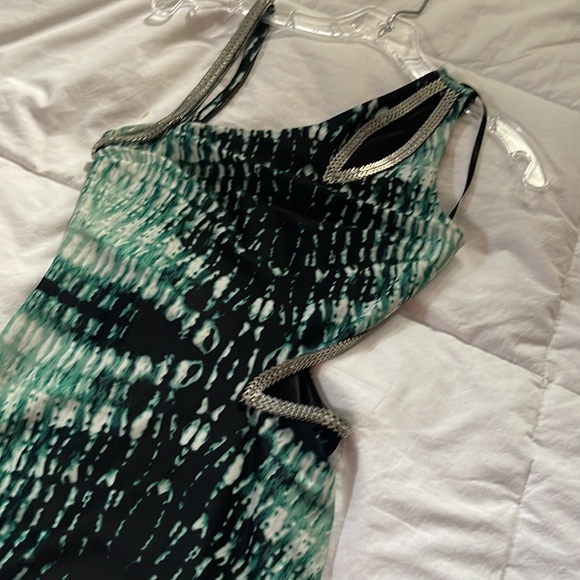 Bebe snake Python green cutout dress!! - Picture 2 of 8